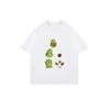 Oversized T Shirt Black Avocado Cartoon Print Summer Casual Wear
