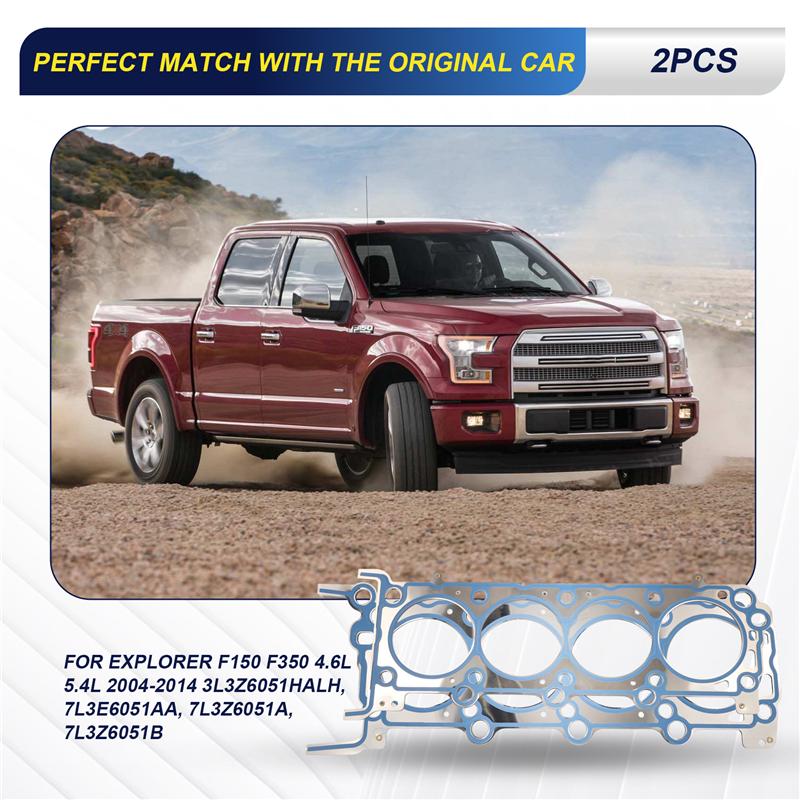 A58X-Cylinder Head Gasket Left & Right For Ford Expedition Explorer F150 F350 4.6L 5.4L 2004-2014 7L3Z6051A, 7L3Z6051B