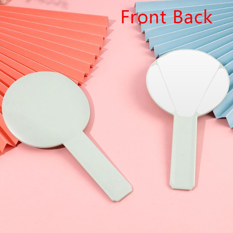 1Pc Liquid Shape Square Mirror Mini Hand-Held Desktop Cosmetic Makeup Mirror Travel Metallic Portable Beauty Mirror For Handbag