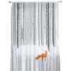 Animal Bird Fox Forest Winter Window Curtains For Living Room Kitchen Door Curtain Sheer Curtains For Bedroom