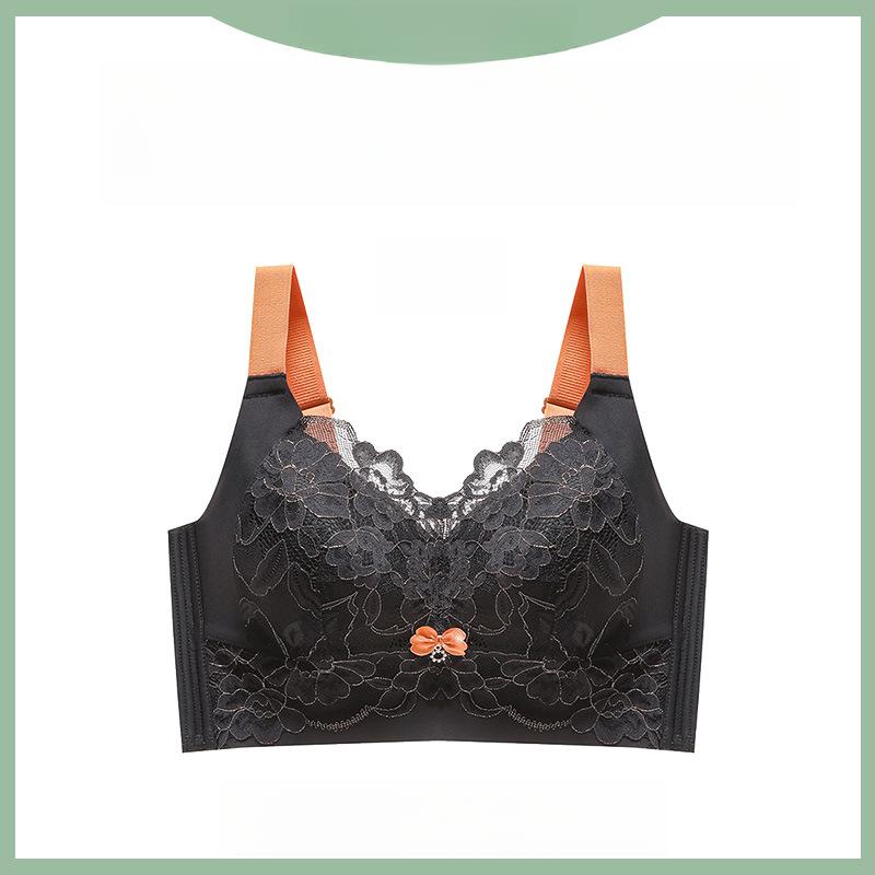 Gather Bra Women's Anti Sagging Summer Thin Underwear Women's Collection Accessory Breast Adjustment Plus Size Bra