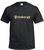 Pittsburgh Thug T-Shirt Black & Gold Streetwear Old English Original Tee Shirt