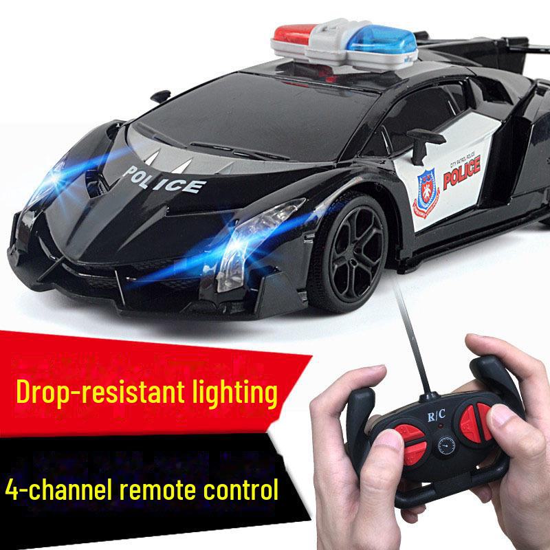 1:20 Wireless RC Drift Police Car with Lights - Children's Electric Toy