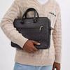 Coach Ethan 38 Logo Print Detachable Shoulder Strap Zipper Closure Coated Canvas Shoulder Crossbody Tote Bag Large Men Bags Black CV917-QBMI5