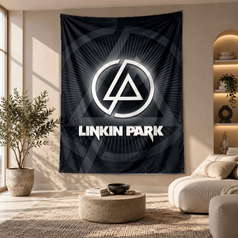 Decorative Tapestry,Linkin Park Printed Wall Art, Lightweight Wall Hanging For Bedroom Background