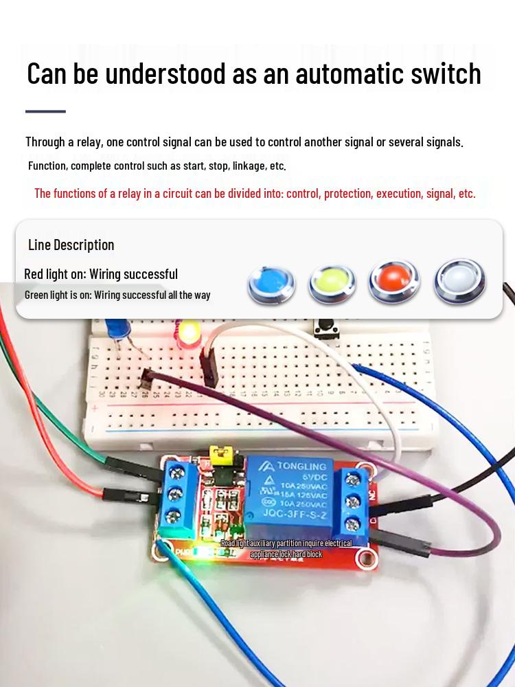 1/2/4/8 Channel Relay Module with Optocoupler Isolation, High/Low Level Trigger, Supports 3.3V, 5V, 12V, 24V