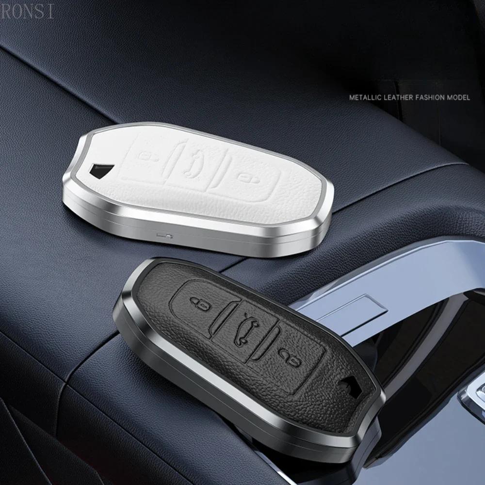 Leather Car Remote Key Case Cover Shell For Peugeot 308 408 508 2008 3008 4008 5008 Citroen C4 C4L C6 C3-XR Picasso DS3 DS4 DS5