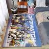 Overwatch Mecha Character Illustrated Flannel Rug, Non-Slip, Suitable for Bedroom, Living Room, Children's Room Decoration