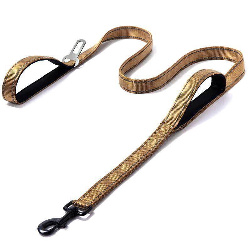 Double Layer Explosion-Proof Reflective Dog Leash - Shock-Absorbing, Thickened Pet Leash