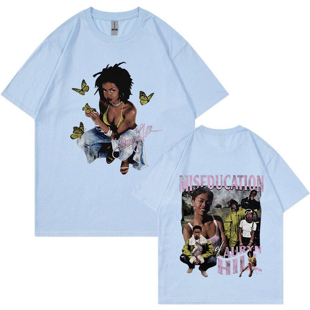 Lauryn Hill Music Album Graphic T-Shirt Men's Women's Vintage Casual Short Sleeve T Shirt Fashion Hip Hop T Shirts Streetwear