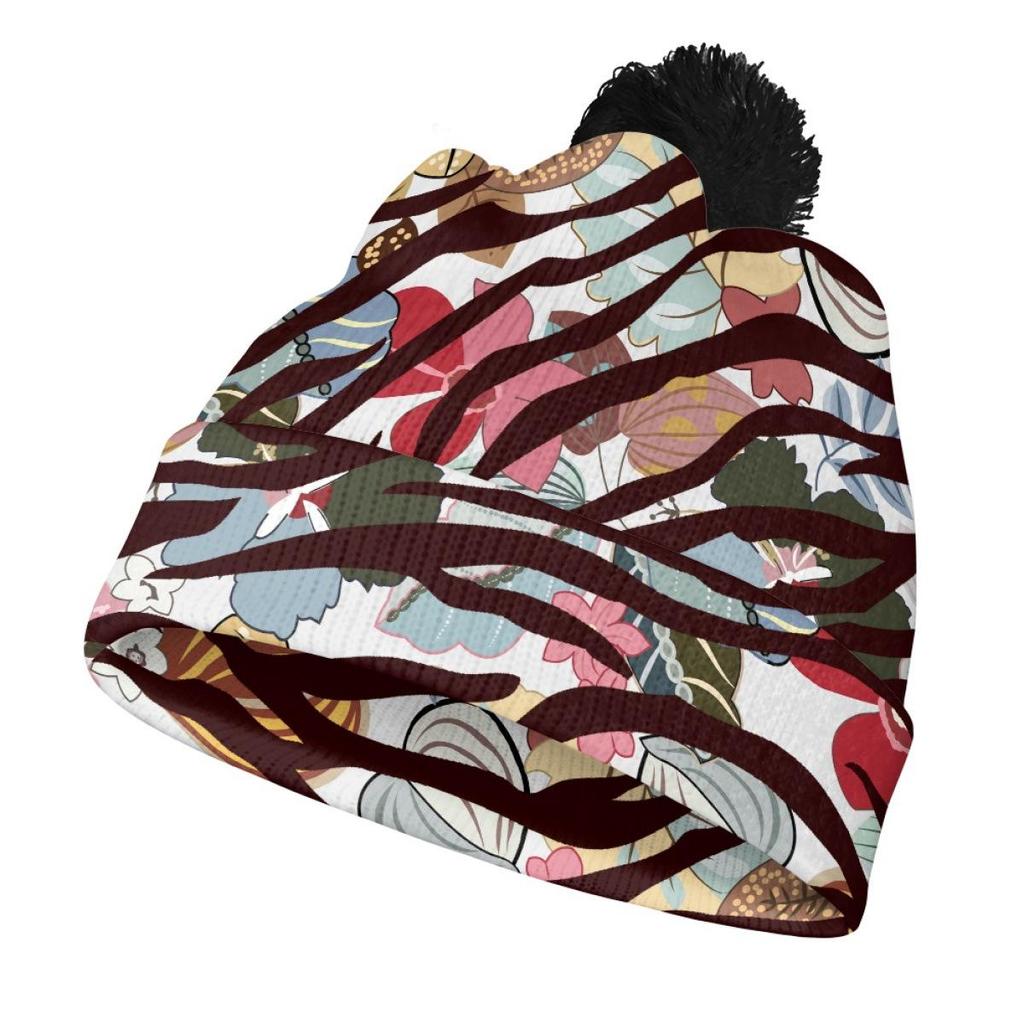 Christmas Pom Pom Knit Hat - Unisex Winter New Year Red Hat