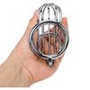 DongKai HOT Selling 3 Size Types Male Metal Cage Adult Sex Toy Male Love Sex Ring Chastity Cage Lock for Men BDSM Game Play