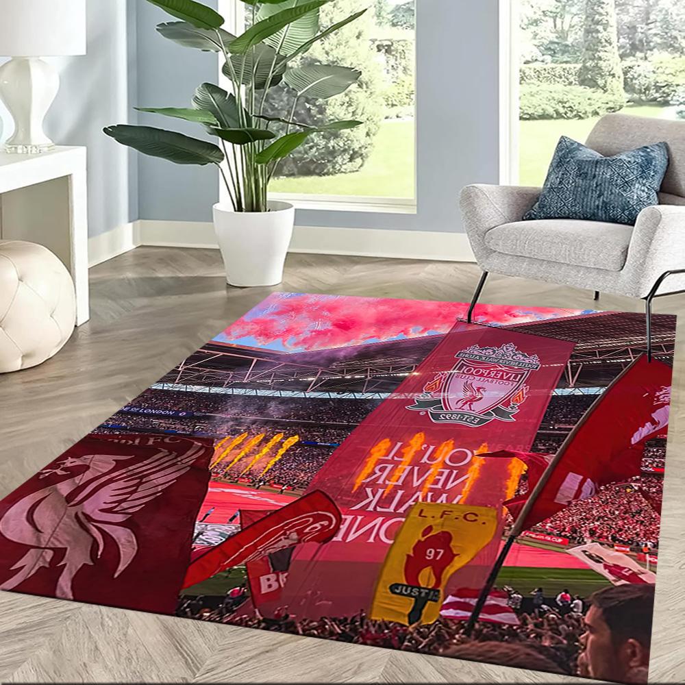 Liverpool Football Club Carpet Perfect For Study Room Hallway Decorate Room Living Rooms Antislip Rug Anime Office Decor Spiritual Gift