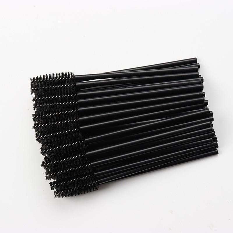 50-Pack Disposable Spiral Mascara Wands & Eyebrow Brushes