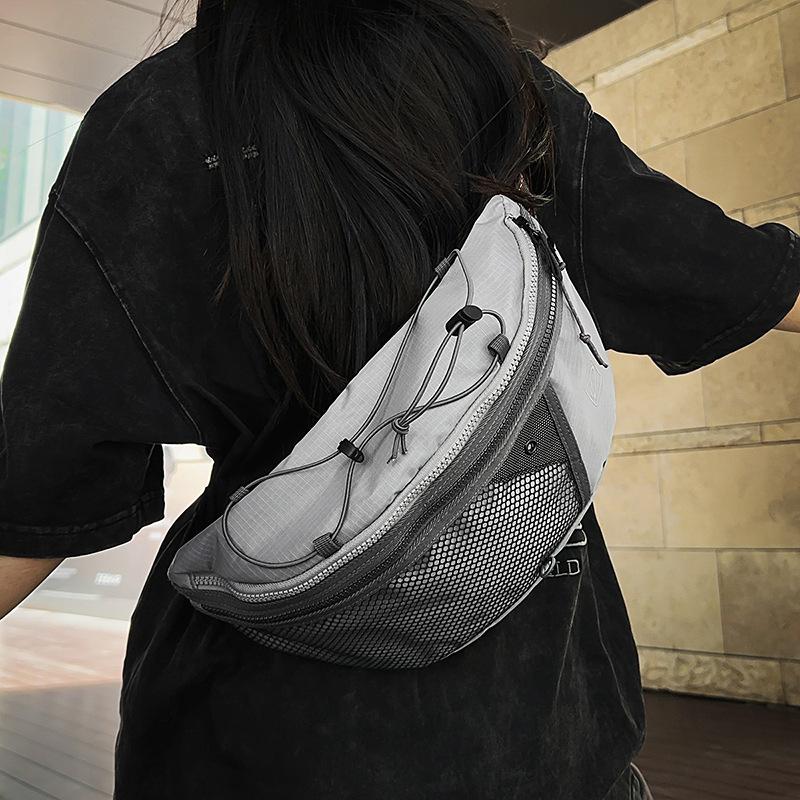 Breast Bag Men'S And Women'S Outdoor Sports City Leisure Fanny Pack Trendy Brand Versatile Messenger Bag Small Backpack Walking Cycling Bag