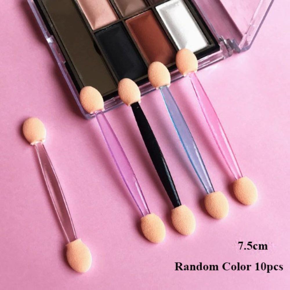 

10 шт. Двосторонній аплікатор для тіней, маленька одноразова кисть для тіней, нова кисть для розтушовування, кисть для очей, нігтів 7.5cm