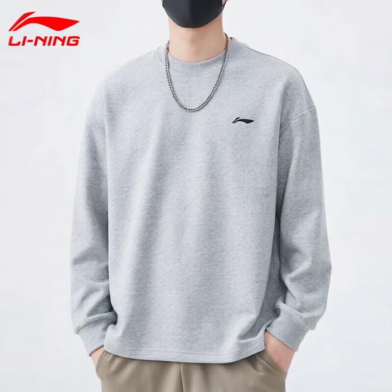 LI-NING Unisex Casual Pullover Sport Sweatshirt