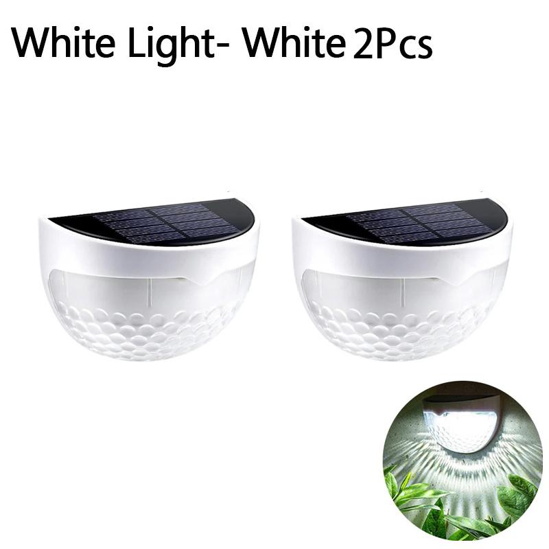 Solar Hedge Light 6LED Half Round Ladder IP65 Waterproof Courtyard Garden Balcony Wall Lamp Induction Decoration Lighting Bright