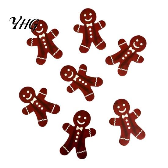 Layered Wooden Christmas Landscape 7Pcs Silhouette Lights with Warm Backlight, LED Reindeer 3D for Home Santa Sleigh Wall Decoration, Seasonal