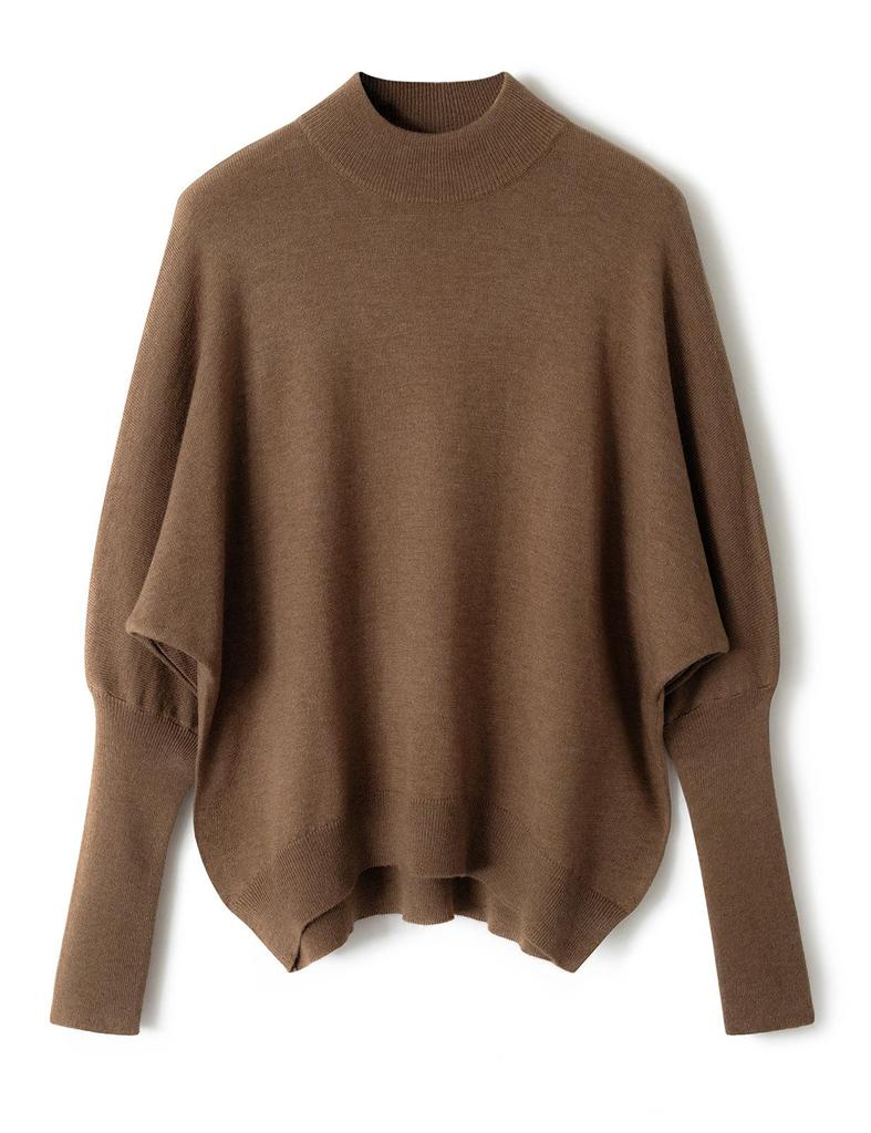 Women's Autumn/Winter Wool Batwing Sleeve Turtleneck Sweater