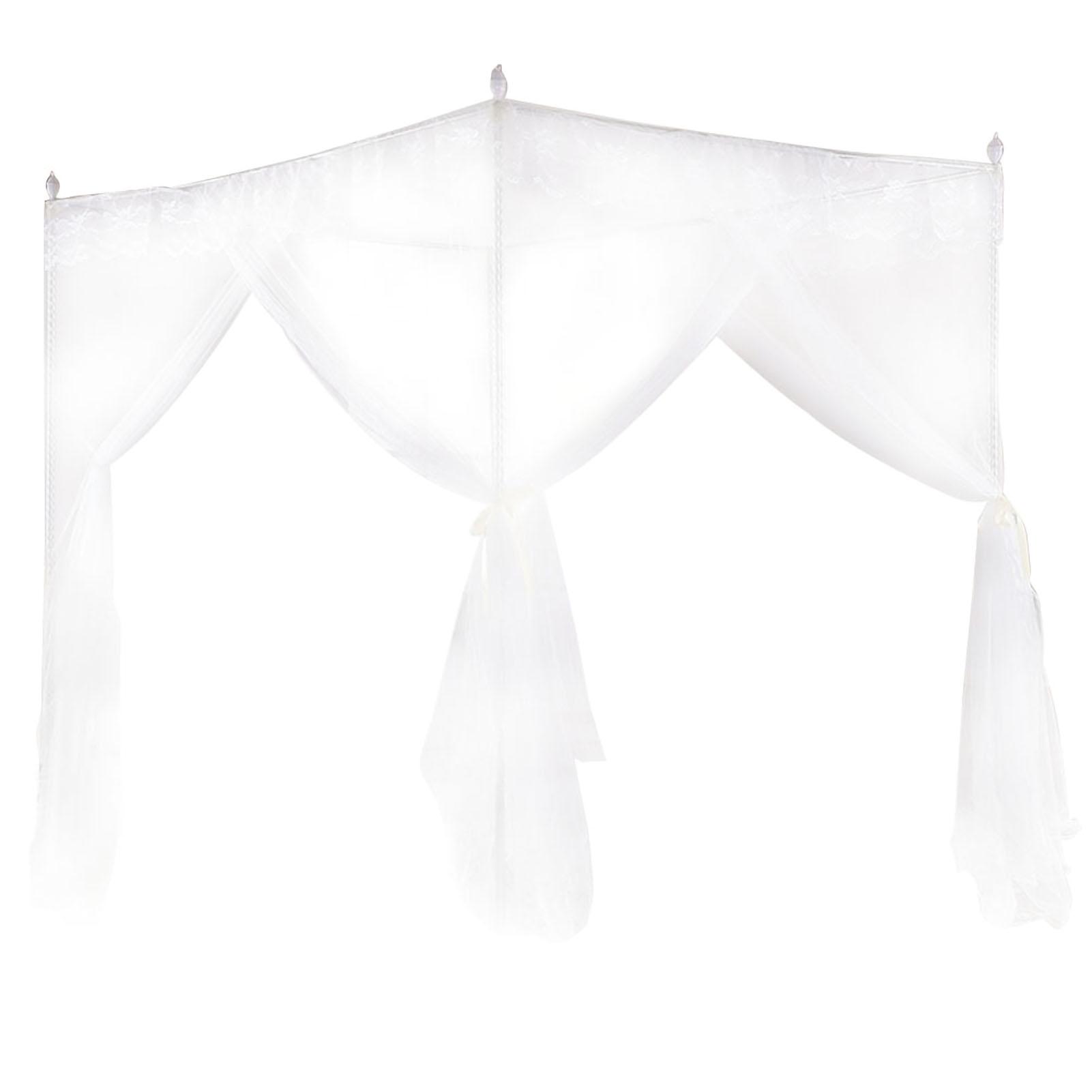

Luxury Princess Three Side Openings Bed Curtain Canopy Netting Mosquito Net Bedding S