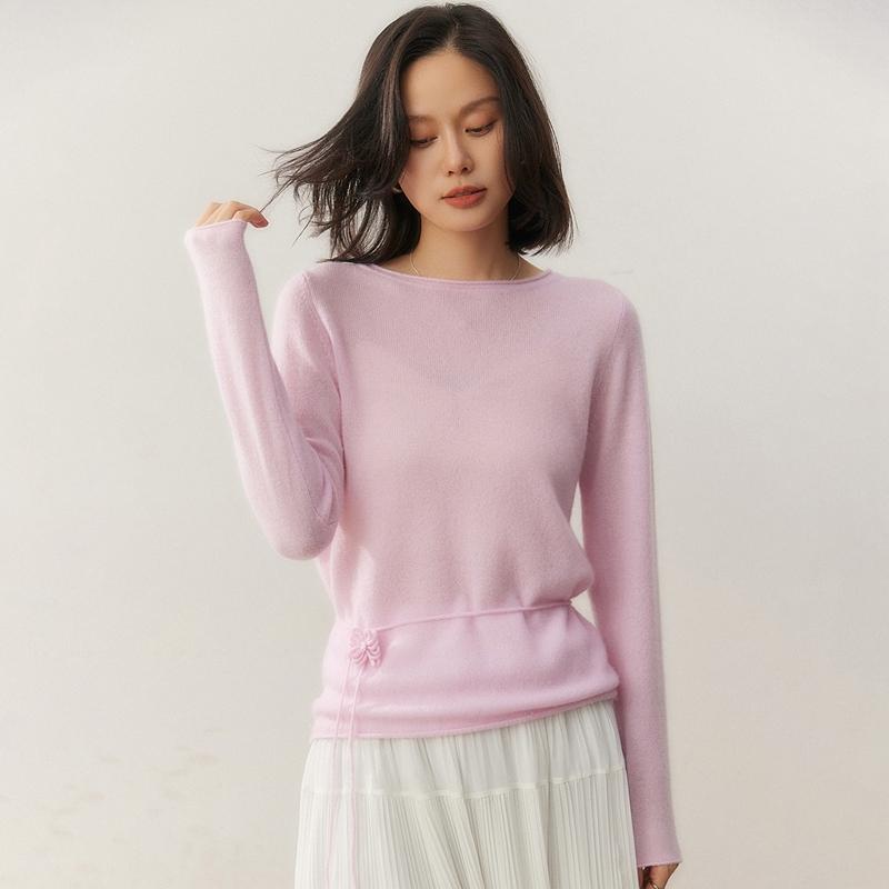 Qinghe 100% Pure Cashmere Women's Sweater - Ultra Soft Luxury Winter Pullover