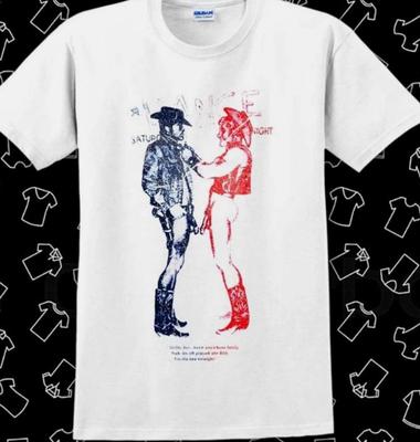 Nackte Cowboys Sid Vicious Punk Rock T-Shirt Meme Geschenk Lustiges Unisex-T-Shirt