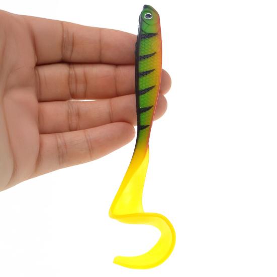 4Pcs Luya Baits Realistic Design 6cm Reel Tail Lifelike Patterns Realistic Swimming Action Lure Freshwater Saltwater Baits