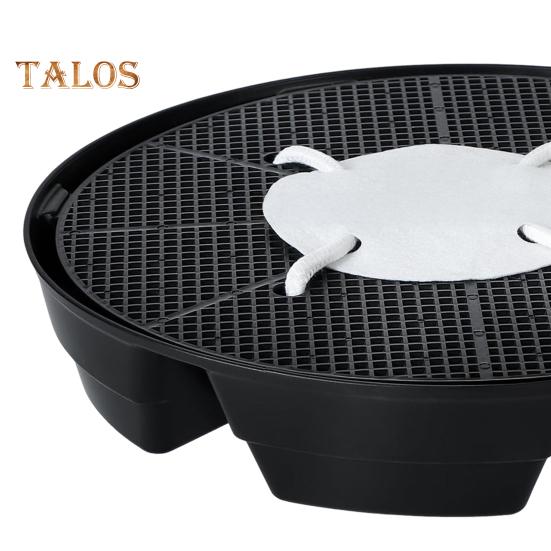 4Pcs Flower Pot Base Self-Watering Tray Set Elevated Plant Panels with Mesh Holes Prevent Over/Under Watering Plant Tray