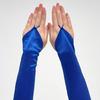 Long Sateen Down Trimmed Musical Gloves Flexible Comfortable Gloves For Theater Performances Special Instances