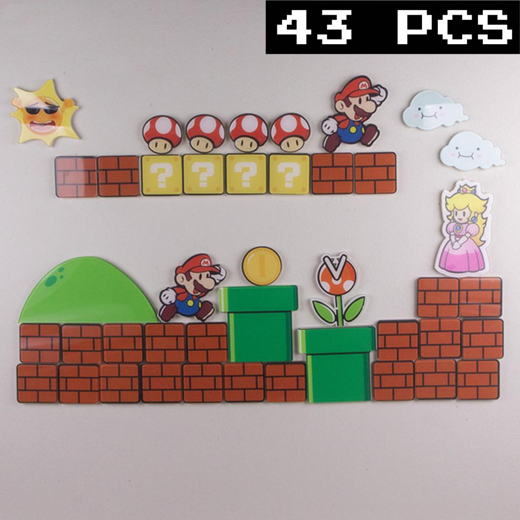 Cartoon Bros Fridge Magnet Home Kitchen Convenience Sticker Anime Photo Message Board Refrigerator Magnetic Stickers Home Dec
