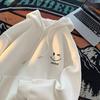 Smiling Face Unisex Hoodie - Spring/Autumn 2024 Trendy Fleece-Lined Loose Fit