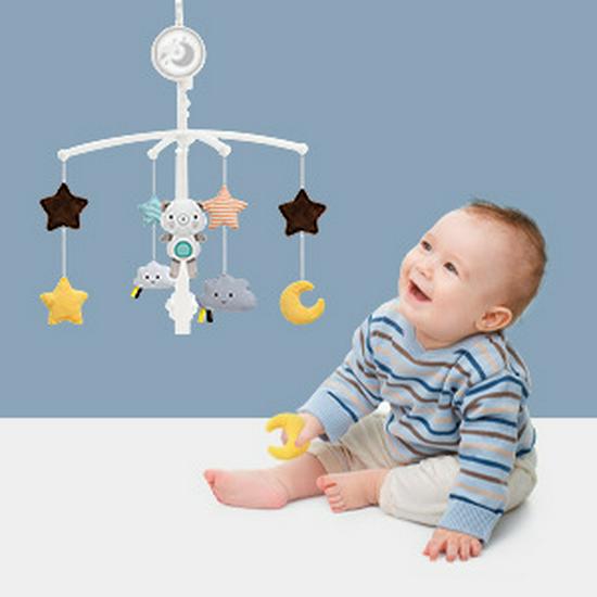 Calming Wind Chime Baby Crib Mobile - Music Rattle Pendant for Bedside or Hanging Decor