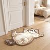 Anti-fouling Home Decor Carpet Non-Slip Cartoon Carpet Cute Cat-Shaped Area Rug  Living Rooms