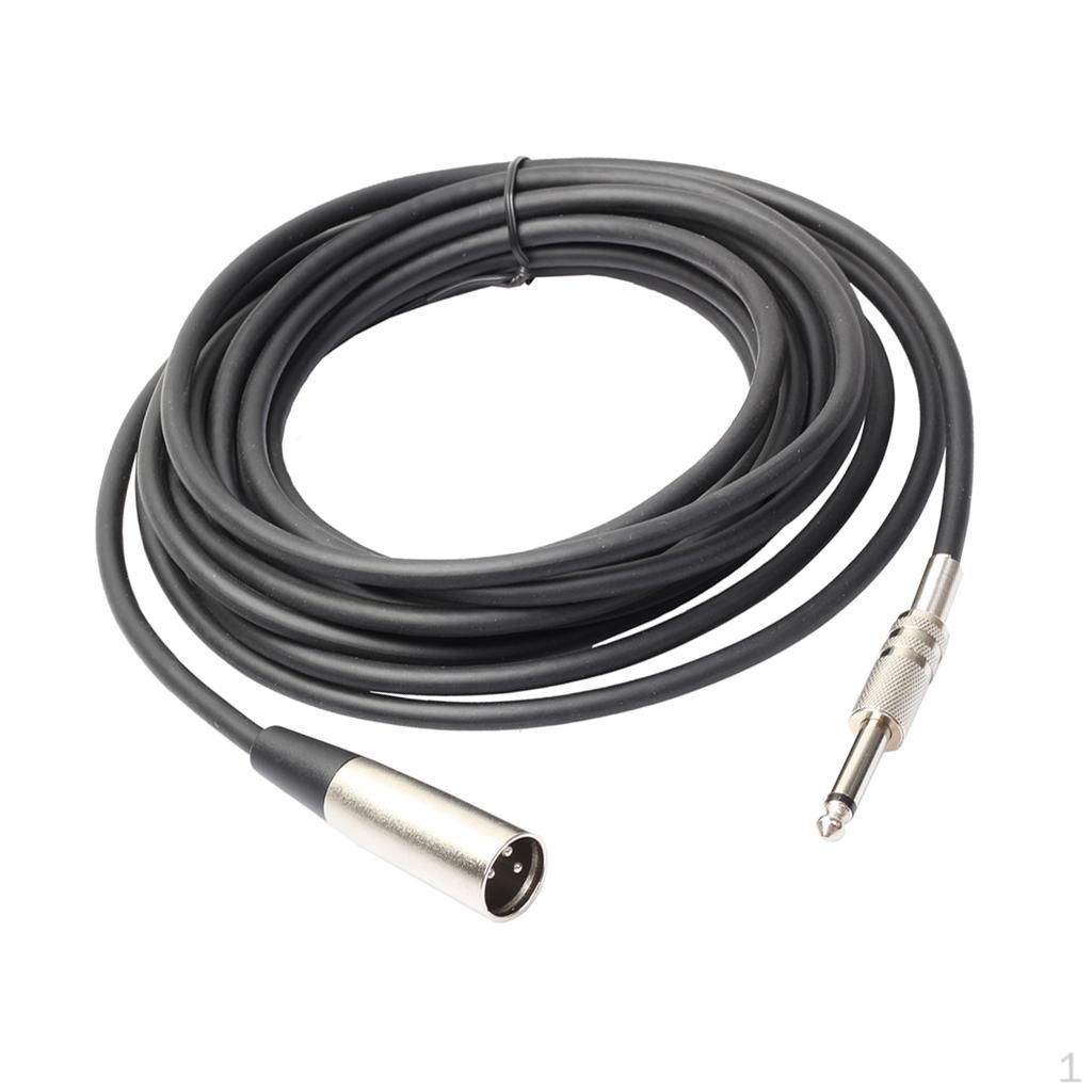 1/4 '' 6.35mm Male To Balanced Cable Audio Microphone