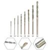 Kit Drill Bits Parts Polishing Portable Needle Power Tool Replacement Set 8 Piece Coated HSS Multi For Glass New