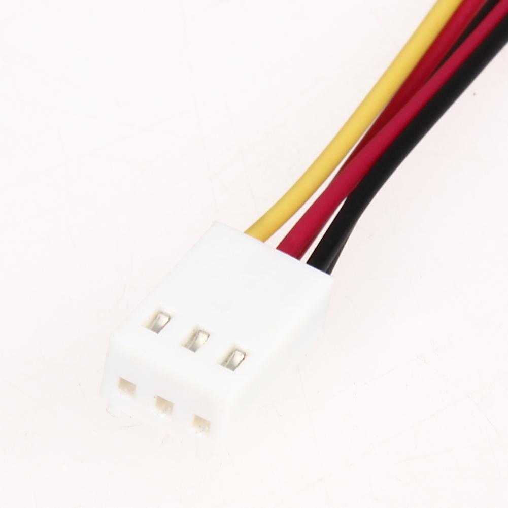 New 5Pcs Fan Connector Cable 12V 3 Pin Female to 2/3 Pin Male PC Fan Power Splitter Extension Cable High Quality Wholesale