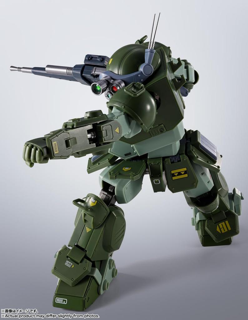 TAMASHII NATIONS R Armored Trooper Votoms Scope Approximately and PVC Action Figure HI-METAL Dog, 165mm, ABS, Die-cast, Pre-painted