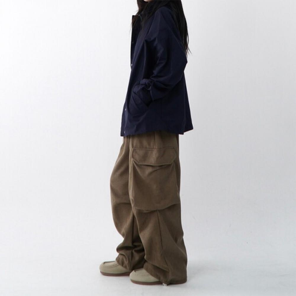Onl Women Corduroy Wide Pants Cargo
