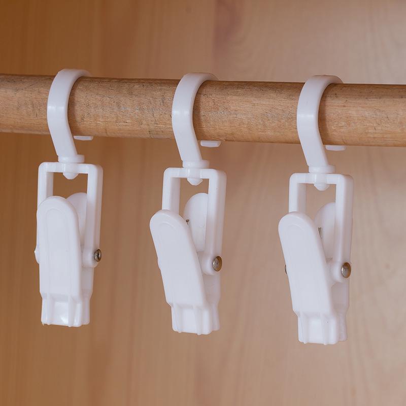 Versatile Rotating Hook Clip for Hats, Curtains, Socks, Towels, Scarves & Displays