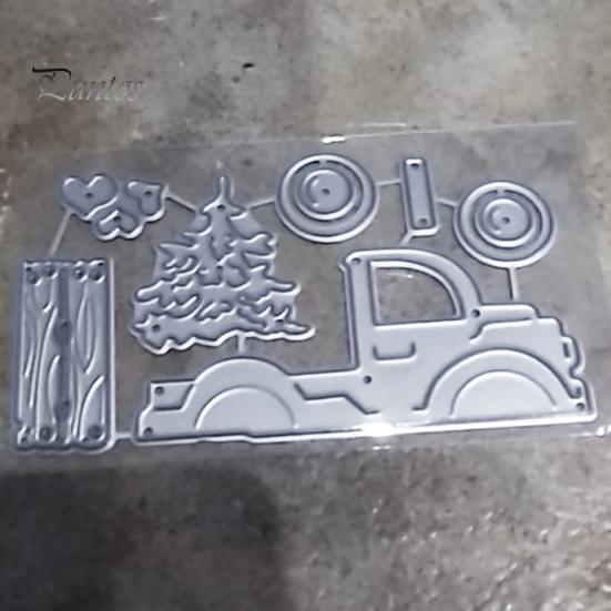 Fustella da taglio goffratura a forma di albero di Natale e auto Fai da te Stencil per Scrapbook Stampo Decorativo