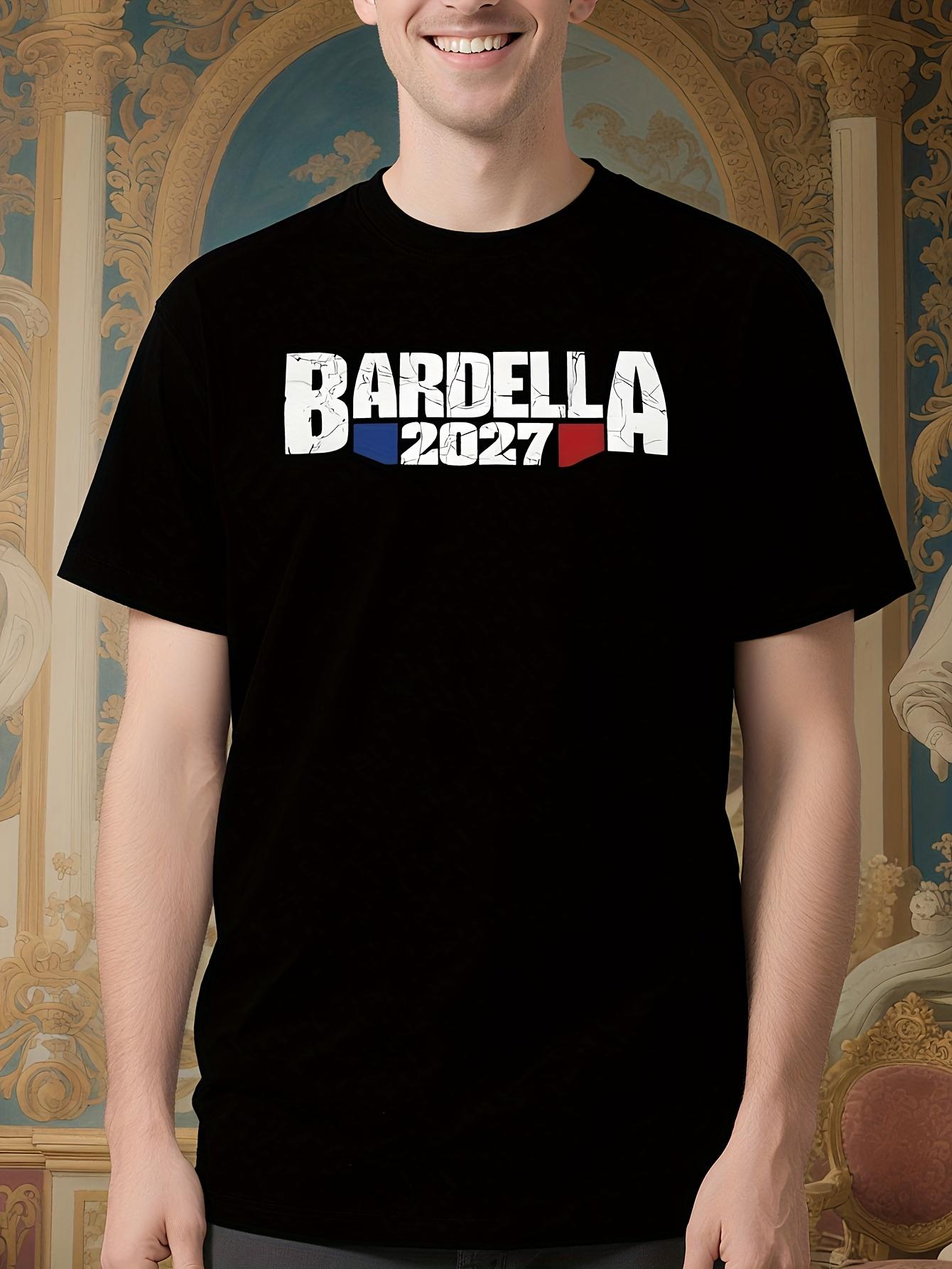 Bardella 2027 Retro Tshirt with French Text Bardella Fans... XXXXL