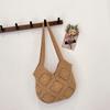 Small Fresh Pastoral Style Cotton Rope Shoulder Bag Woven Soft Bag Travel Versatile Fashion Straw Woven Cotton Rope Underarm Bag
