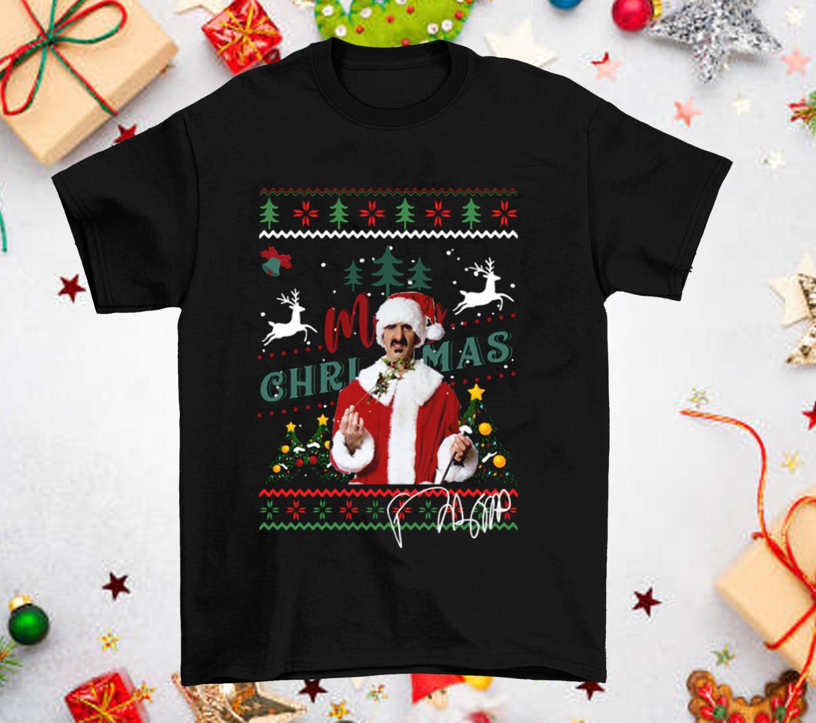 Frank Zappa Vintage  77 Tour Merry Christmas Black All Size S to 4XL Shirt XXL