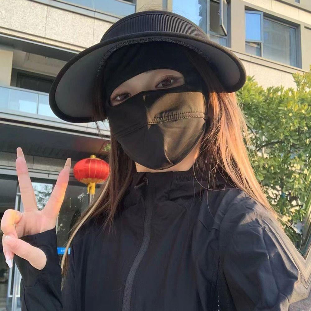 protection Sun Protection Summer Sunscreen Mask Womne Sun Hats Face Gini Mask Driving Face Mask