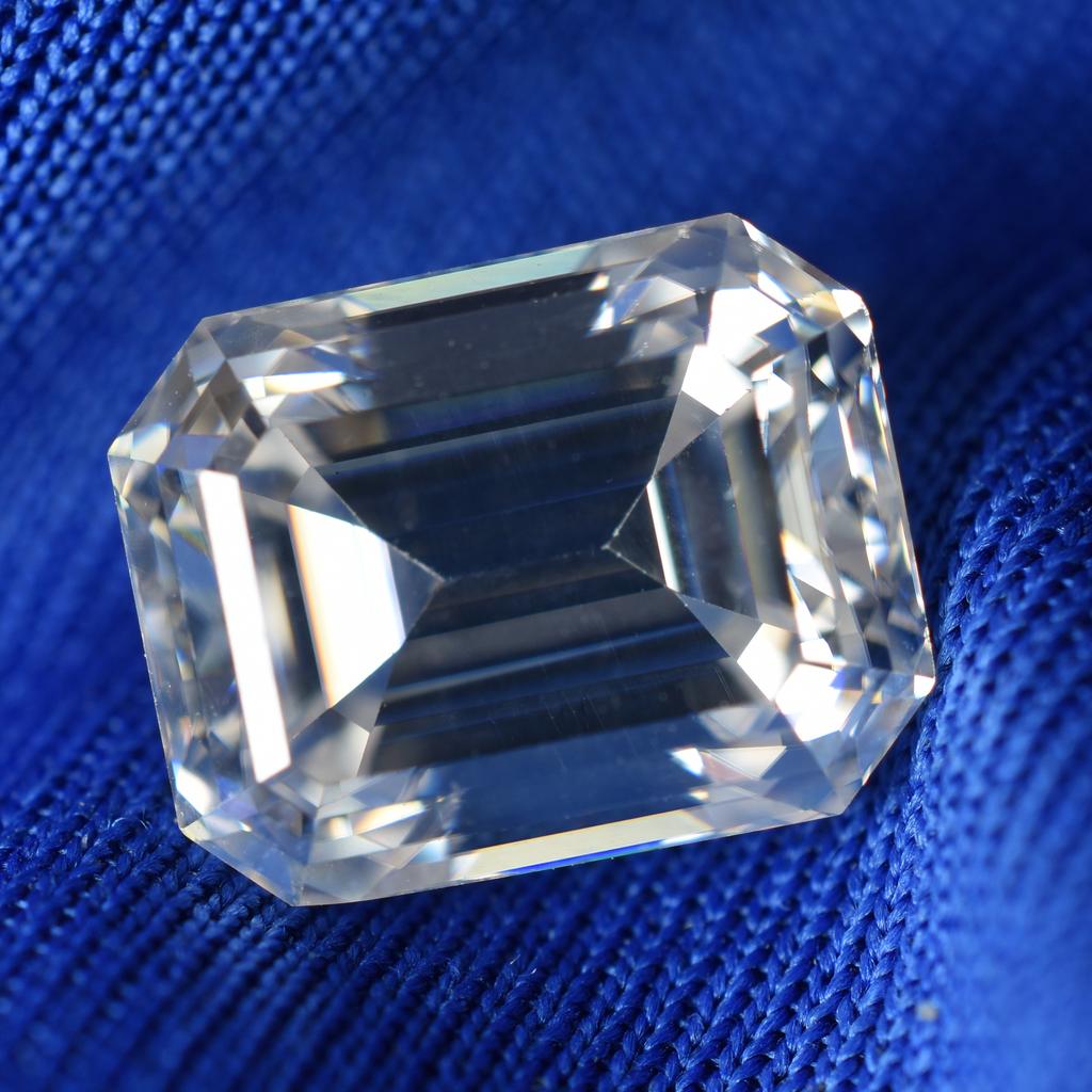 Emerald Cut D Color Moissanite 10x8 mm VVS1 Fabulous Certified Loose Gemstone