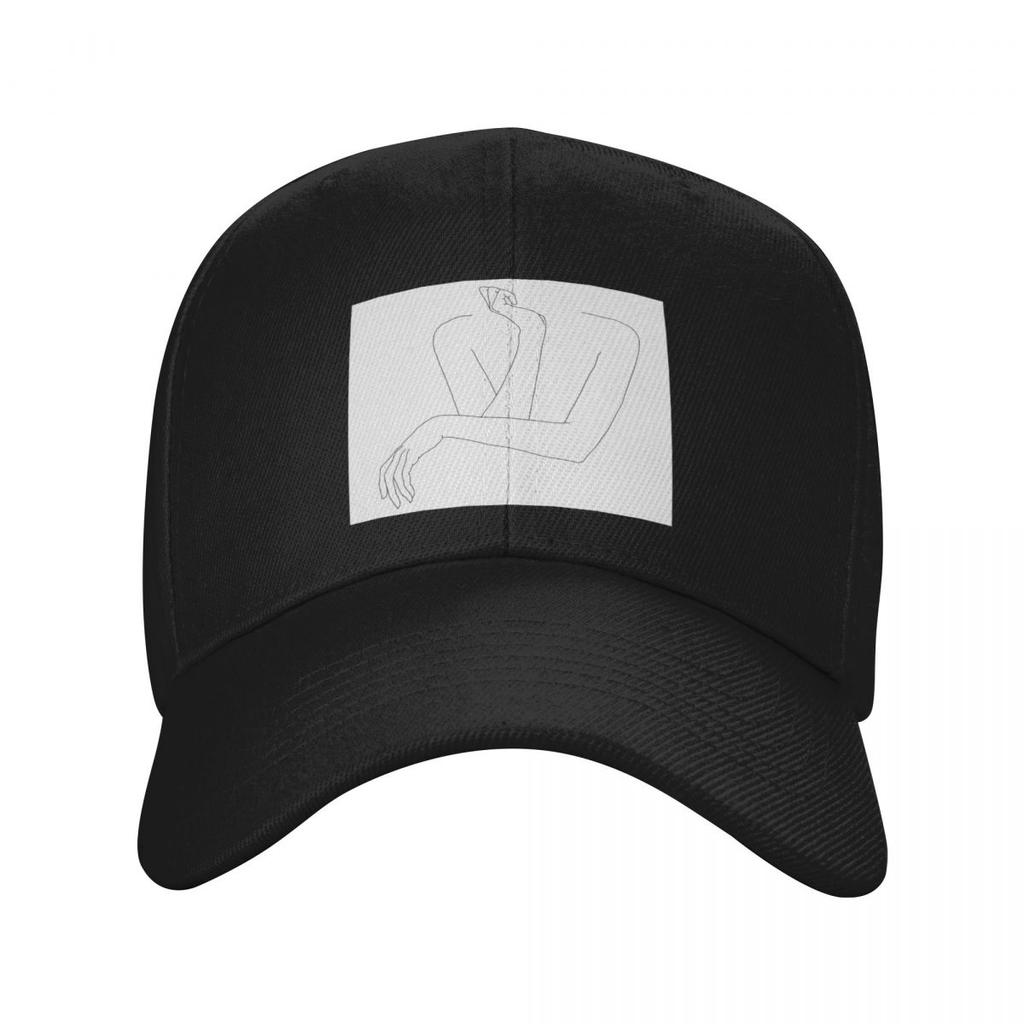 Folded arms line drawing - Anna Baseball Cap custom caps Custom Cap Anime Hat Female Men's
