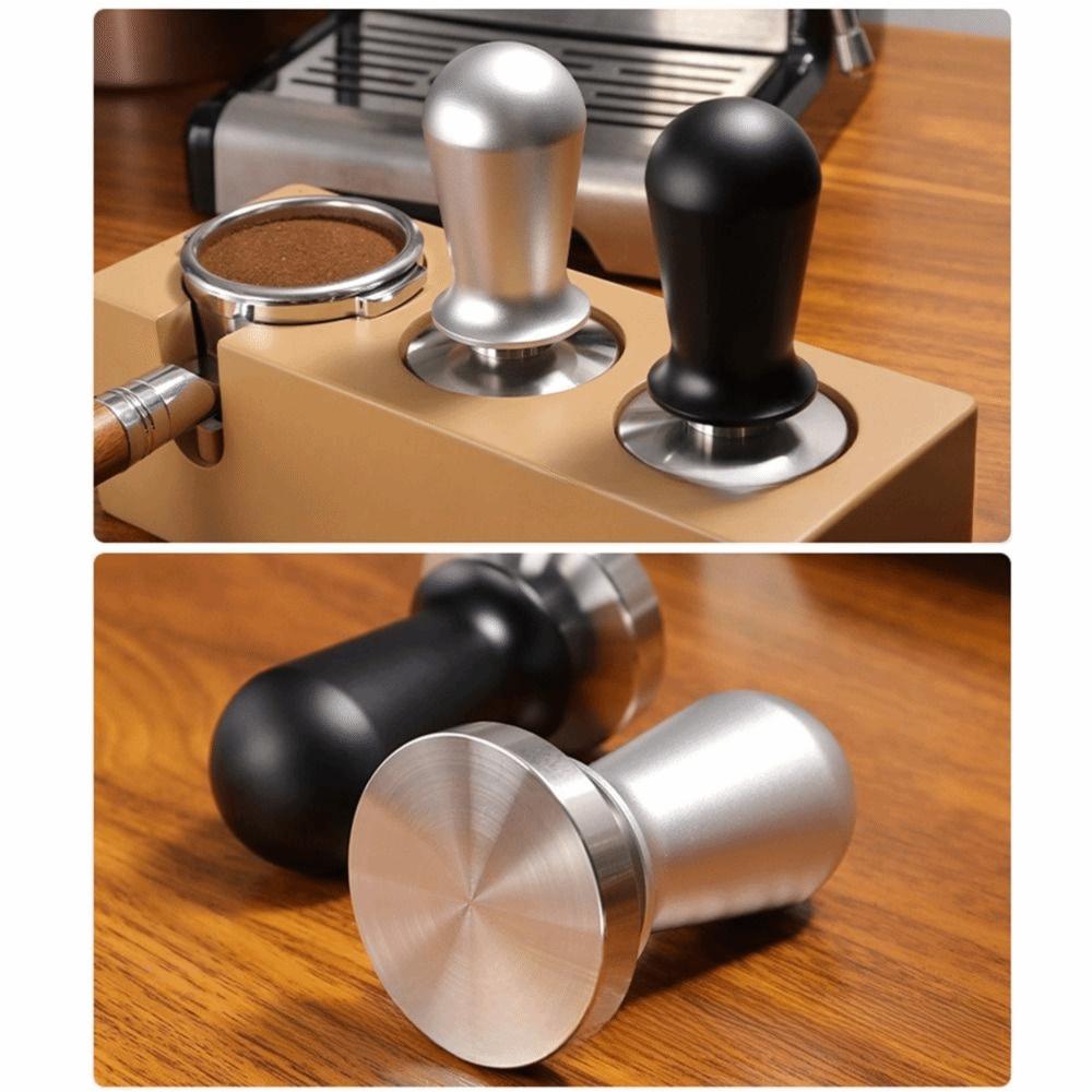 Kaffee-Pulver-Presse mit konstantem Druck 304 Edelstahlbasis Kaffee-Nivellierer Espresso-Zubereitung