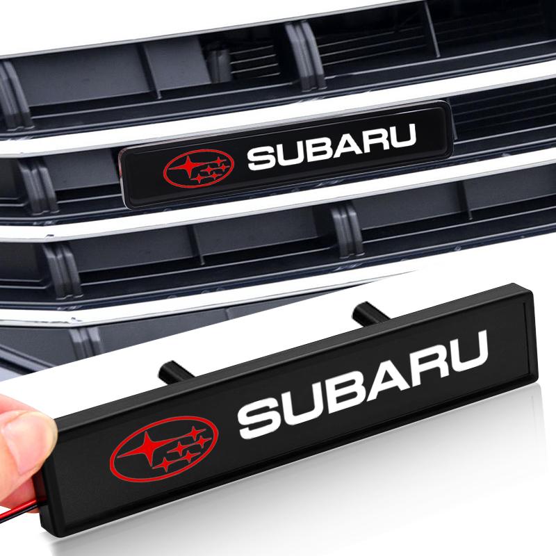 Car Front Hood Grille Emblem Badge Decorative LED Light for Subaru Forester Crosstrek Outback Impreza XV Tribeca Ascent Legacy uyu8
