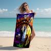 1pc C-Coraline (2) Beach Towel, Comfortable and Thick, and Swimming/Bath/Picnic/Camping Towel, Suitable for Seaside Beaches